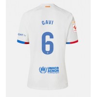 Barcelona Paez Gavi #6 Vonkajší futbalový dres 2023-24 Krátky Rukáv